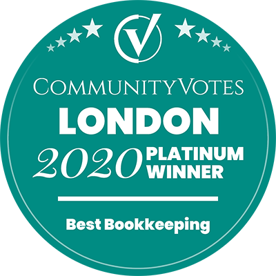 Community Votes London 2020 Platinum Winner - Best Bookkeeping